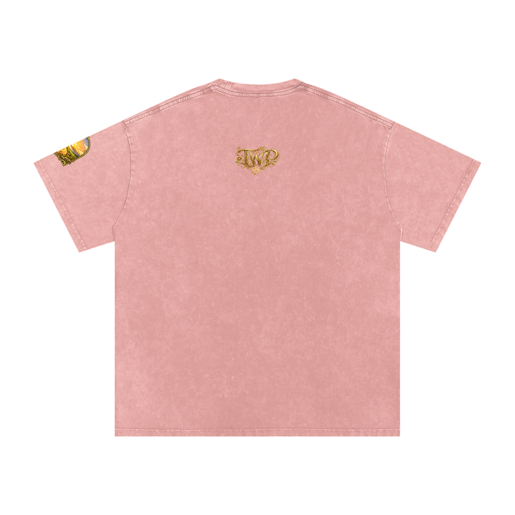 Snow Washed Oversized Cotton T-Shirt